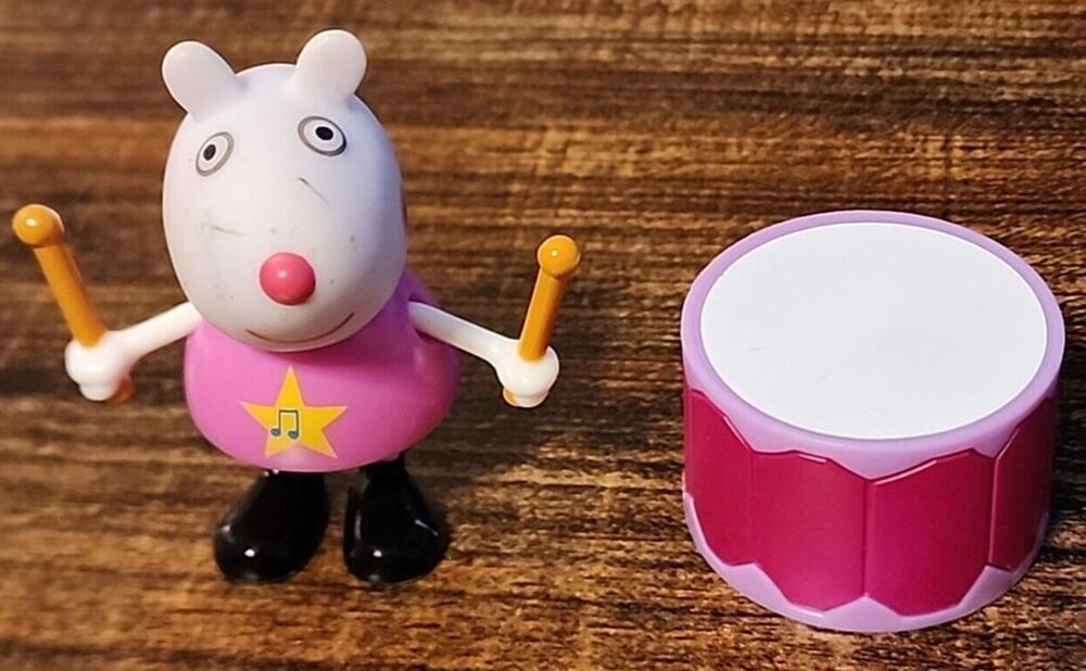 Jazwares Suzy Sheep Music Themed Action Figure 2.5” with Drums (2003) - HTF